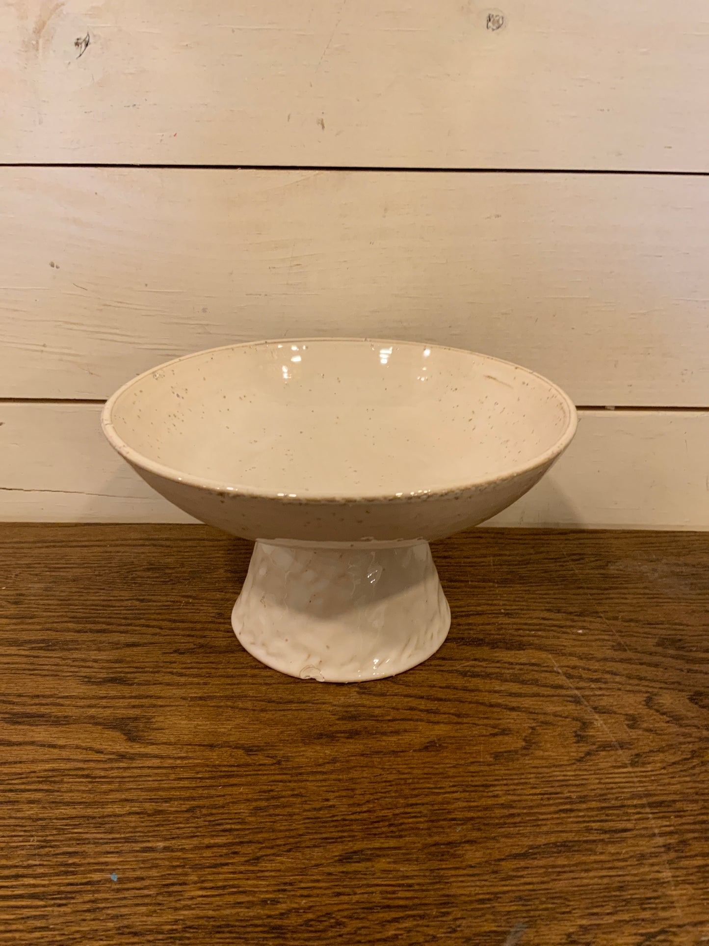 White Raised Ceramic Bowl