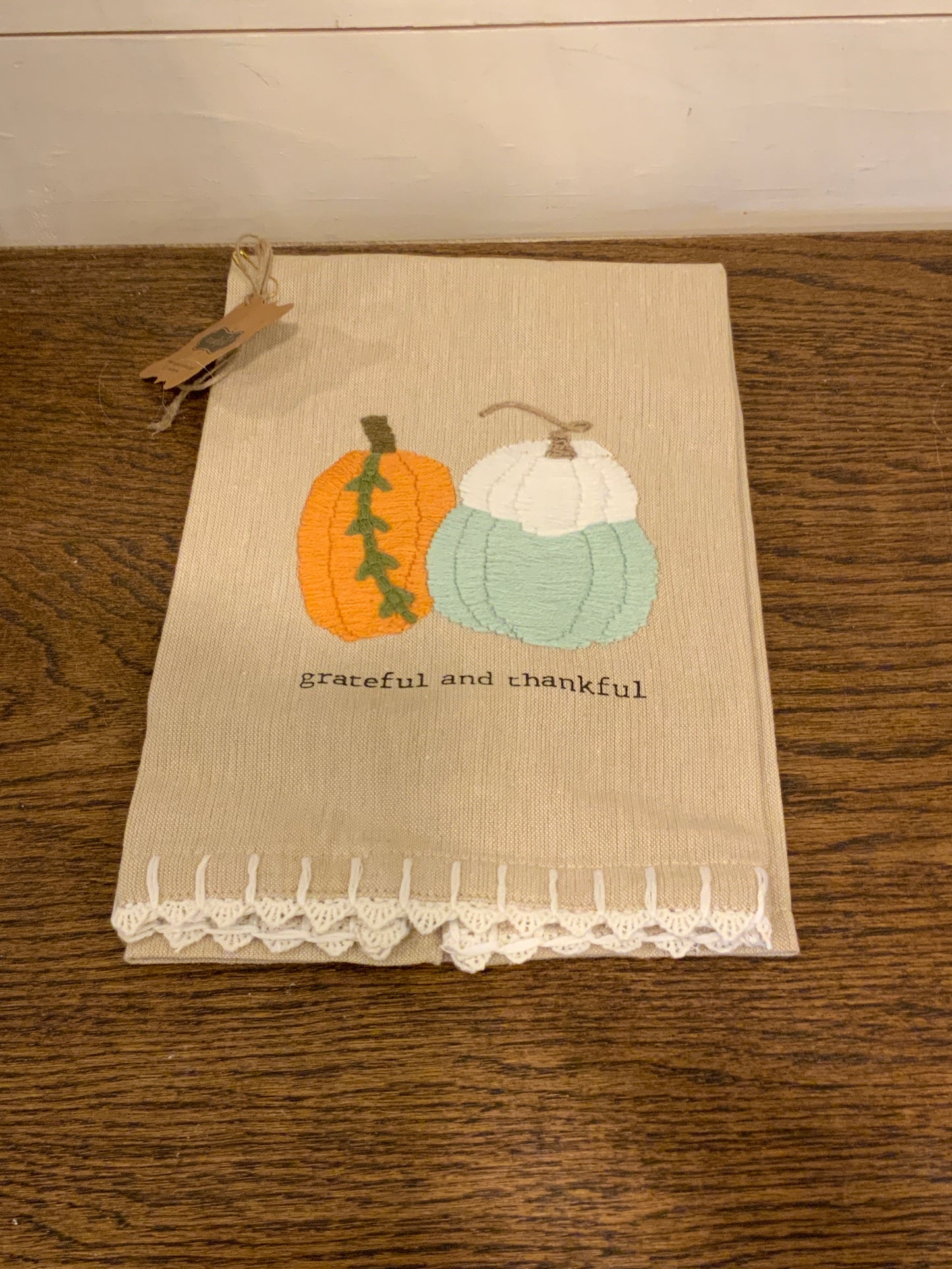 Pumpkin Crochet Towel