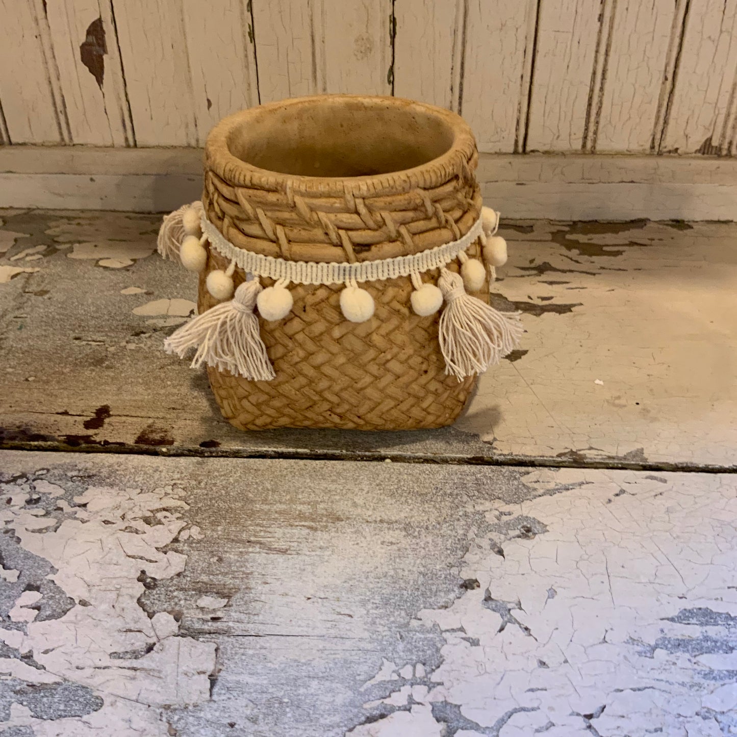 5” Planter with Tassels