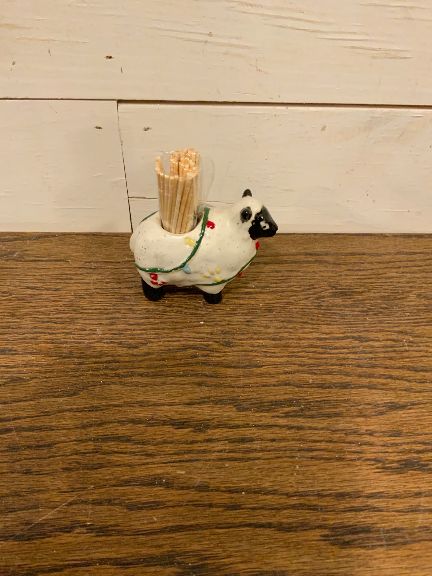 Xmas farm animal toothpick holders