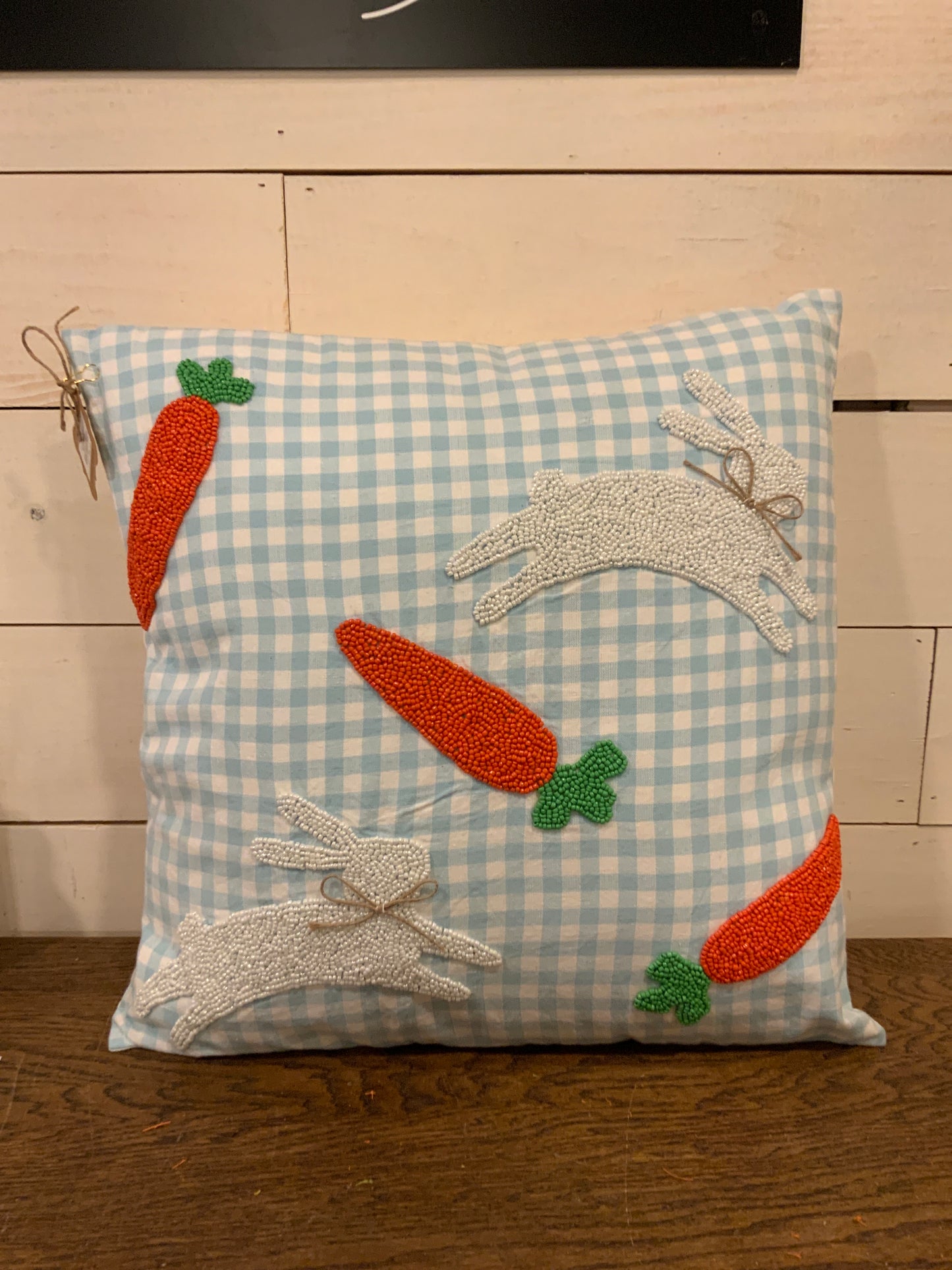 Carrot And Bunny Pillow