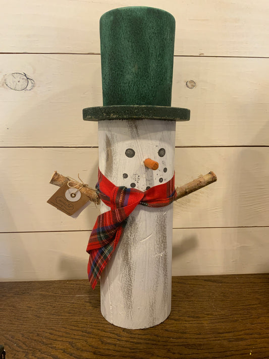 Lg Wood Snowman