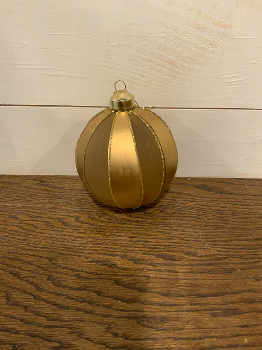 Gold ball ornament