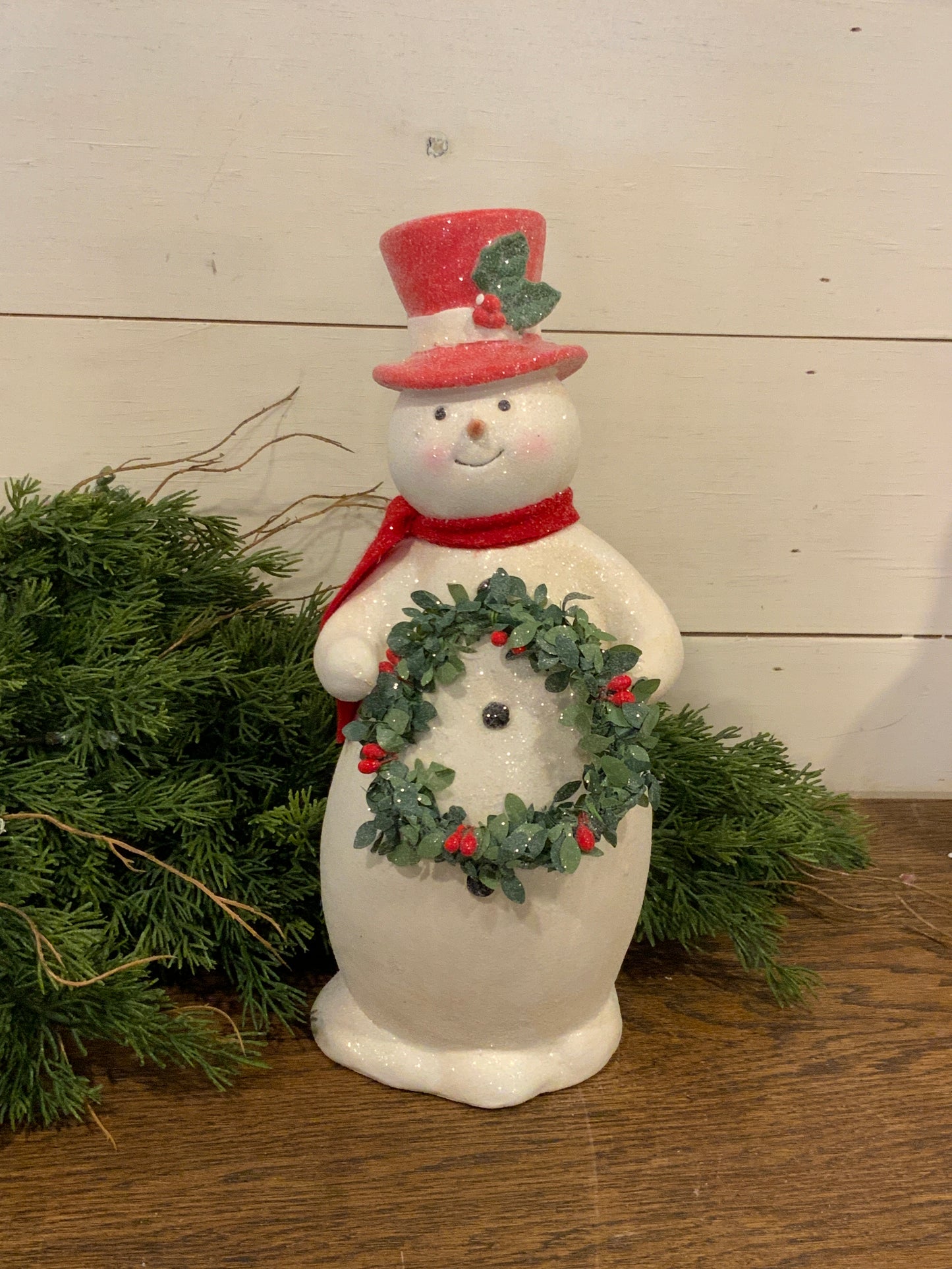 Snowman w/wreath