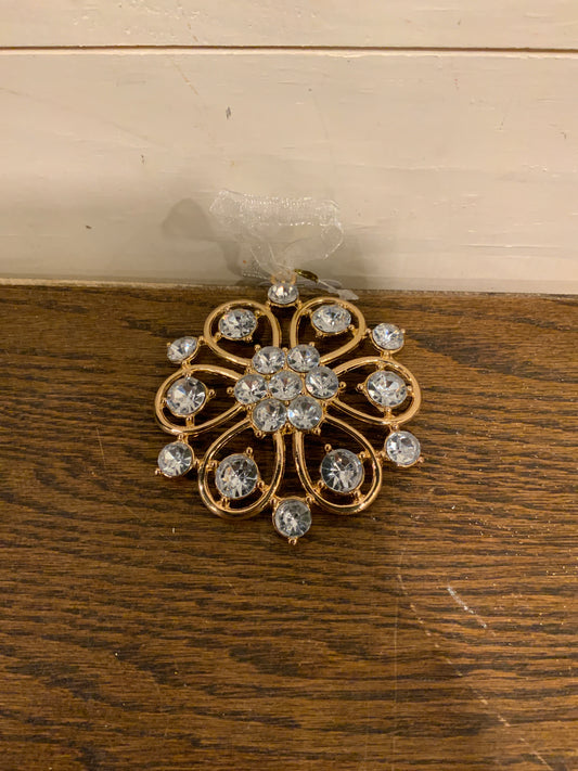 3.5” jeweled brooch ornaments