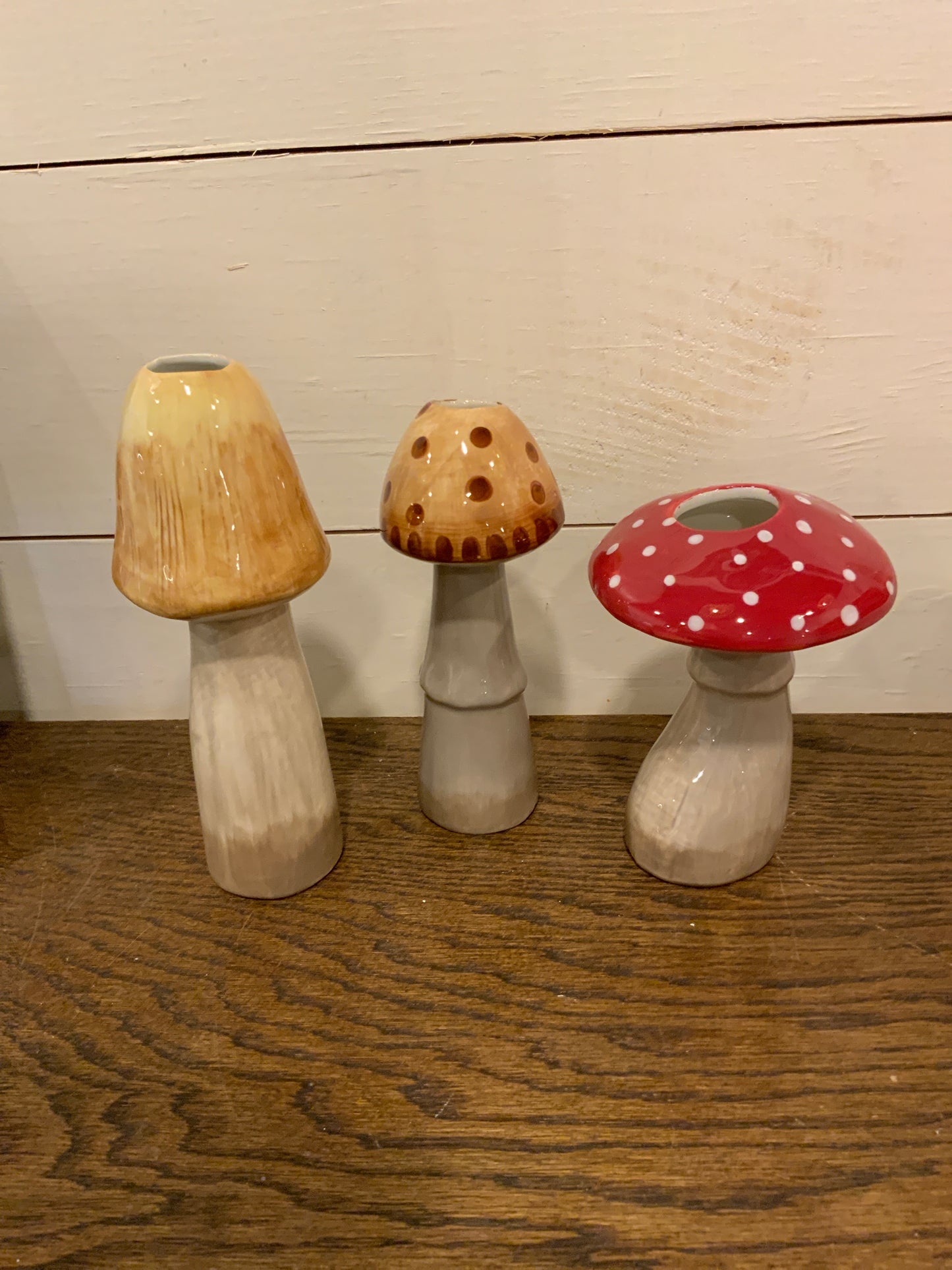 Mushroom bud vases