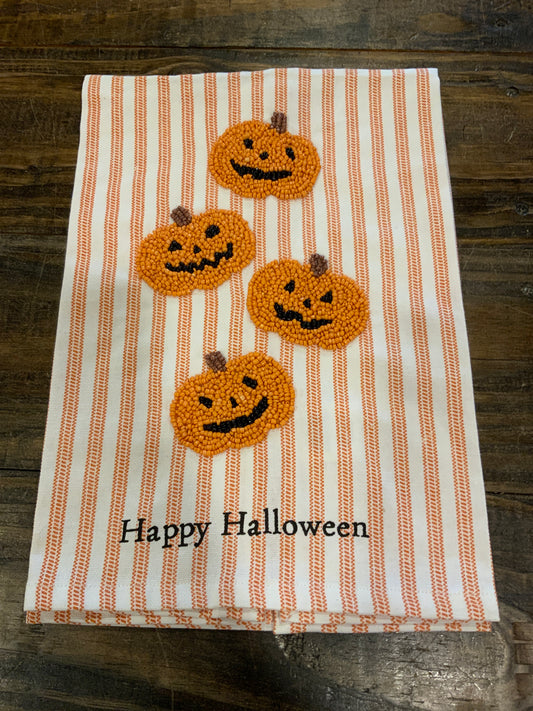 Pumpkin bead towel