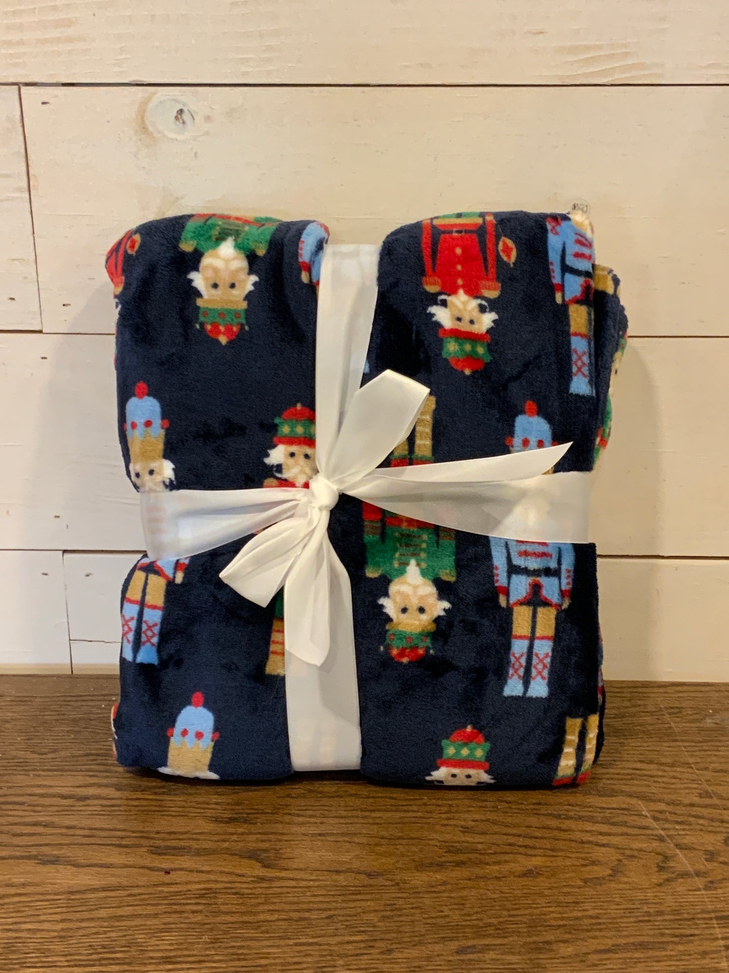 Navy Nutcracker Throw