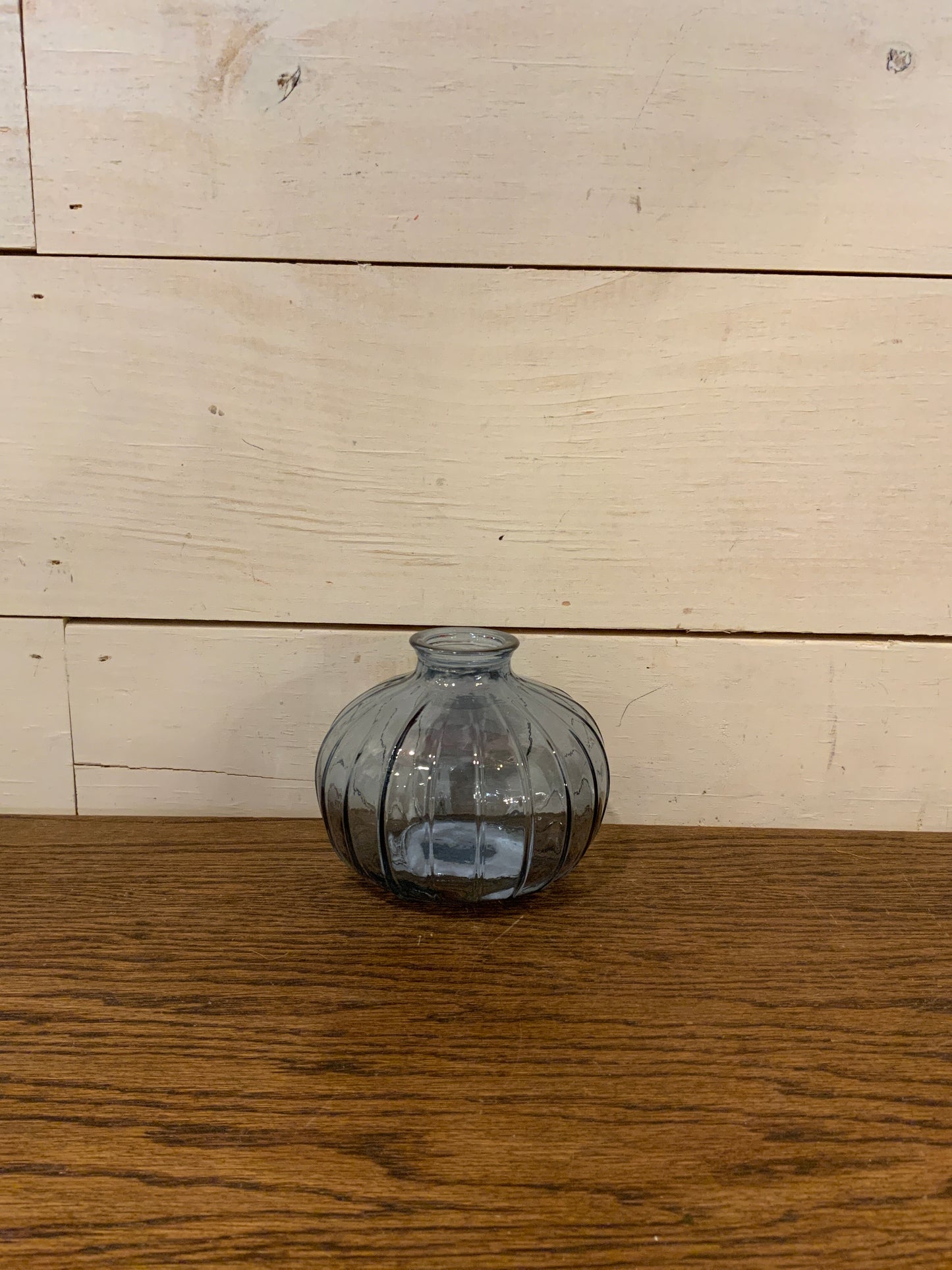 Ribbed Glass Jar
