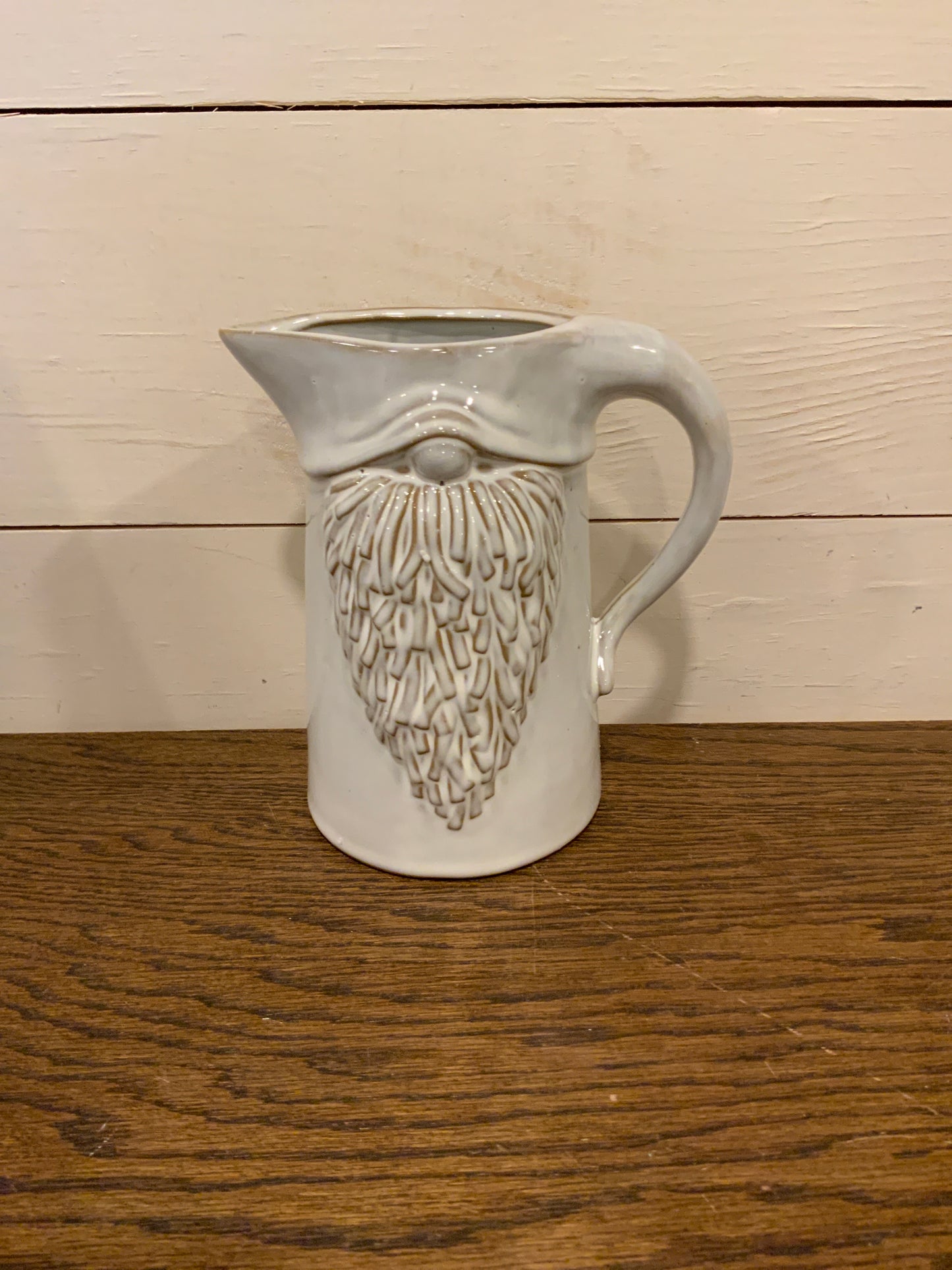 Stoneware gnome pitcher