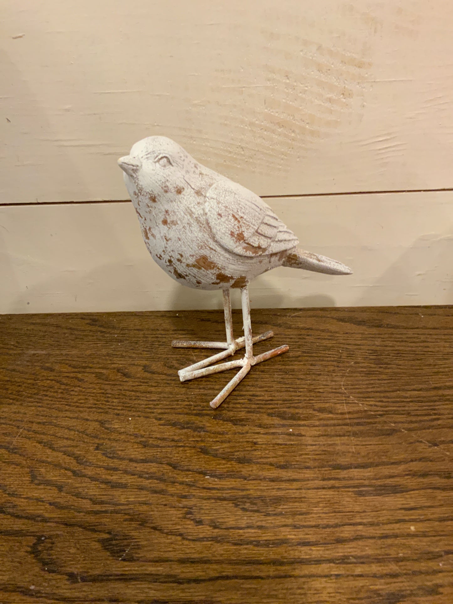 Weathered white bird