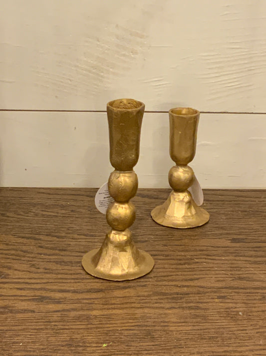 Tall Gold Candleholder