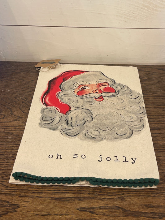 Winking Santa Towel