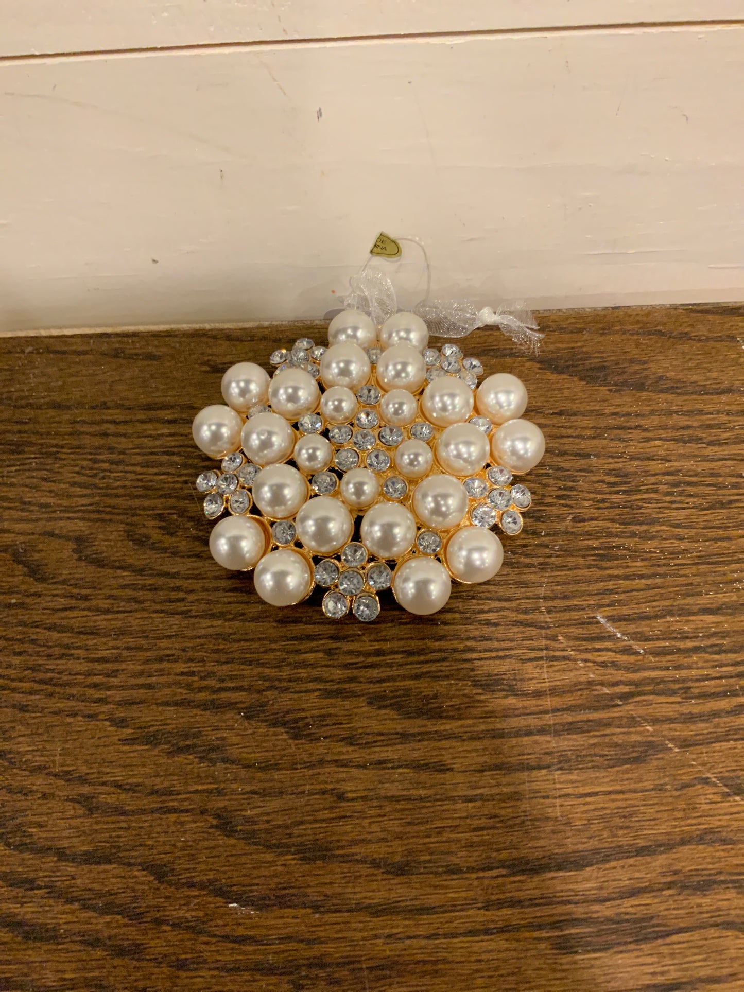 3.5” jeweled brooch ornaments