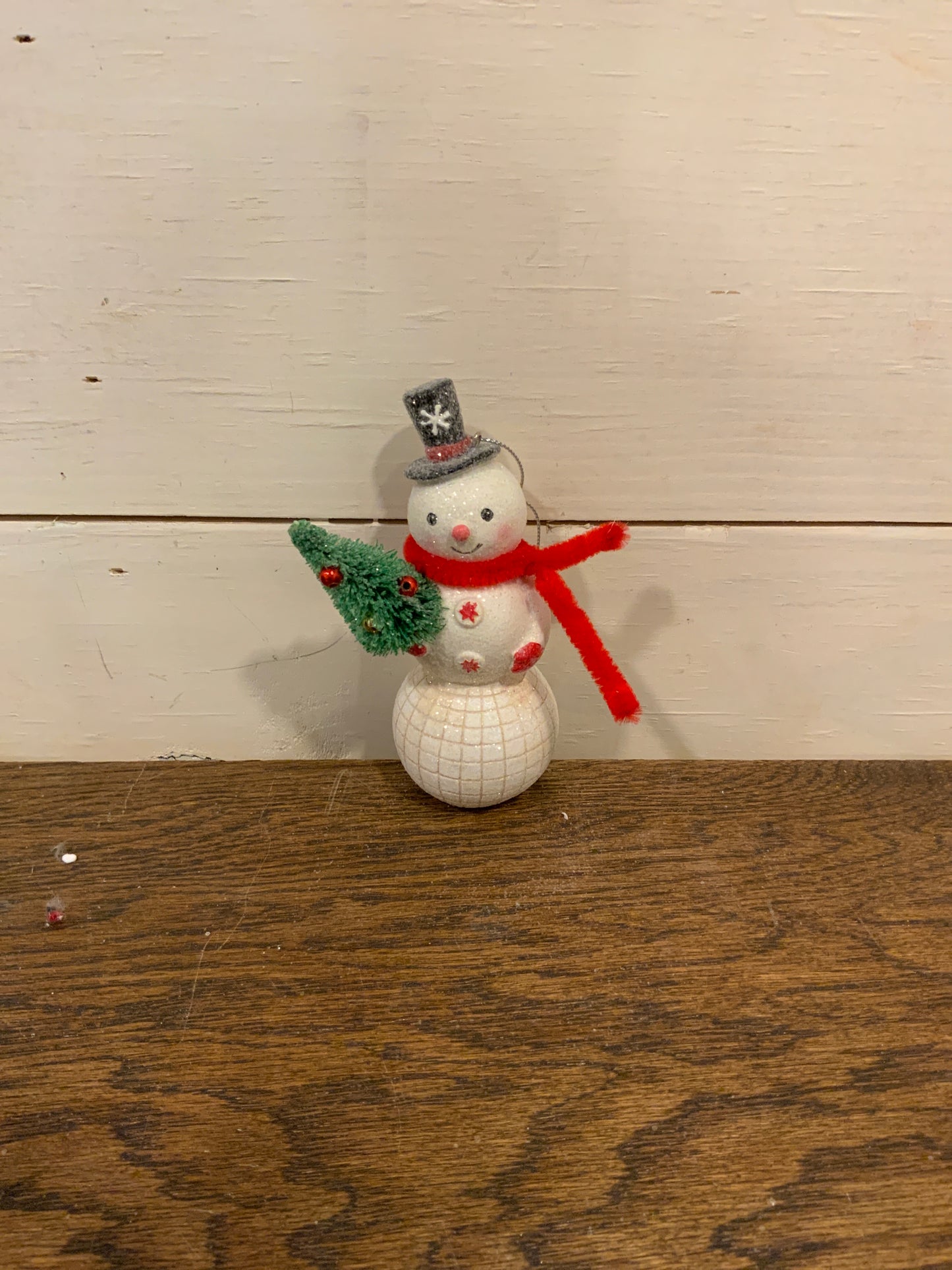 5” pulp village snowman ornaments