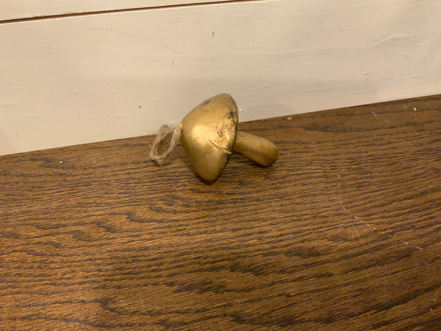 Gold mushroom ornament