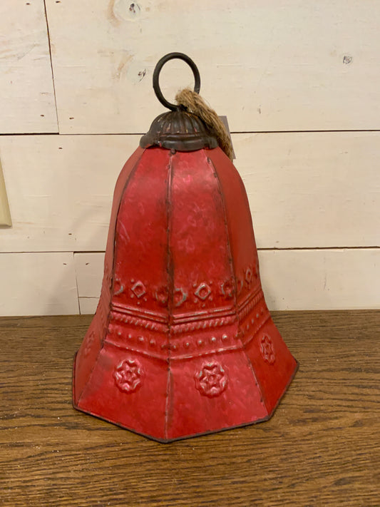 Large metal bell ornament