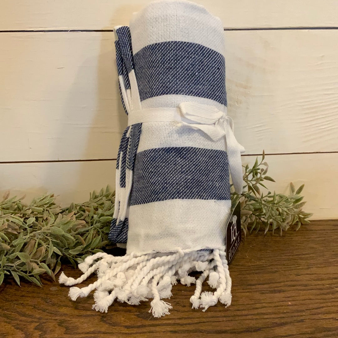 Blue Stripe Throw