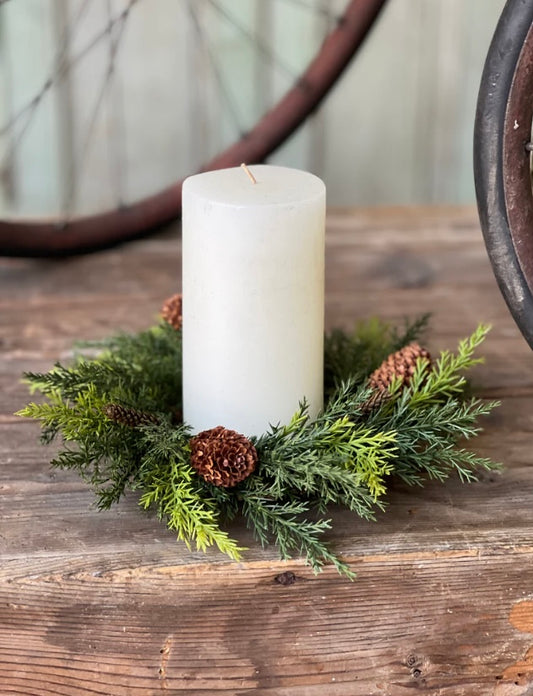 Prickly Pine Candle Ring