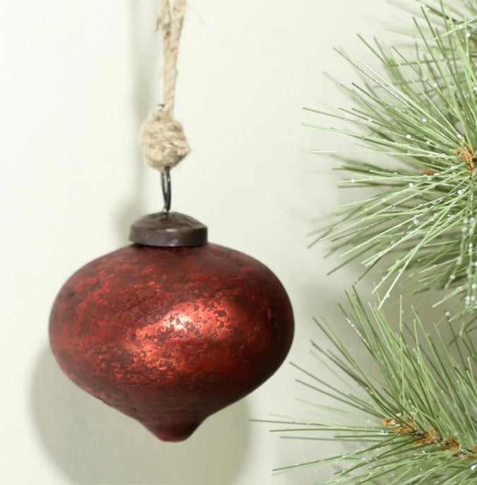 Red Foil Christmas Ornament