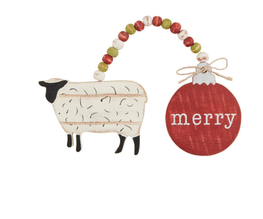 Sheep double farm ornament