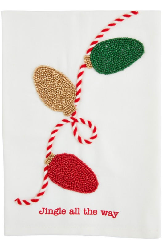 Christmas Lights bead towel