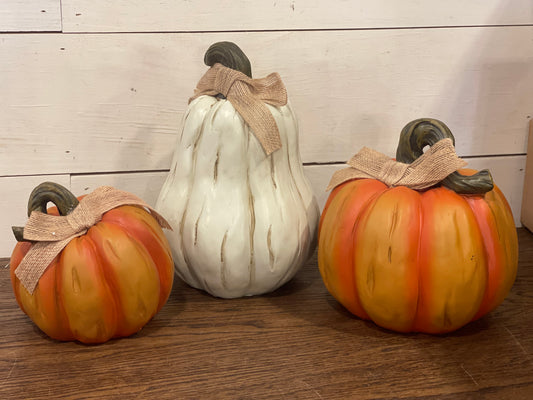 Resin Pumpkin Set