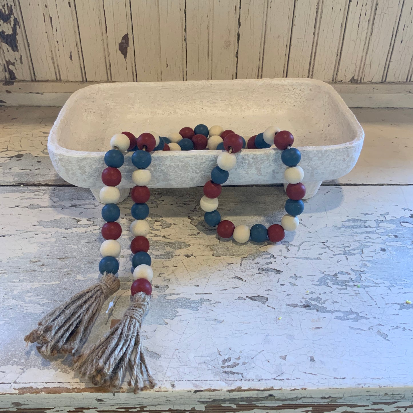 Patriotic Bead Garland