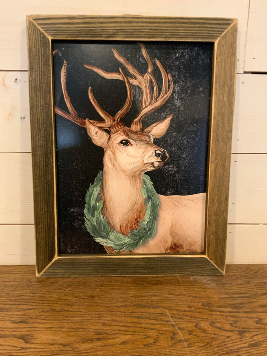 Deer with Wreath