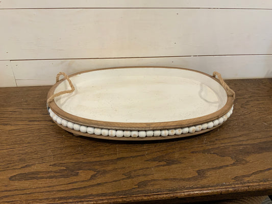 Beaded tray large