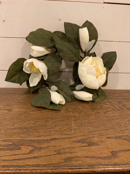 Sweet bay magnolia wreath