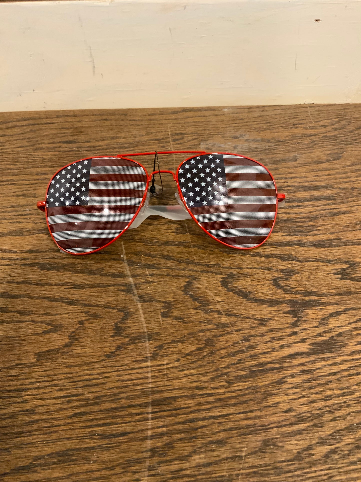 Red trimmed patriotic glasses