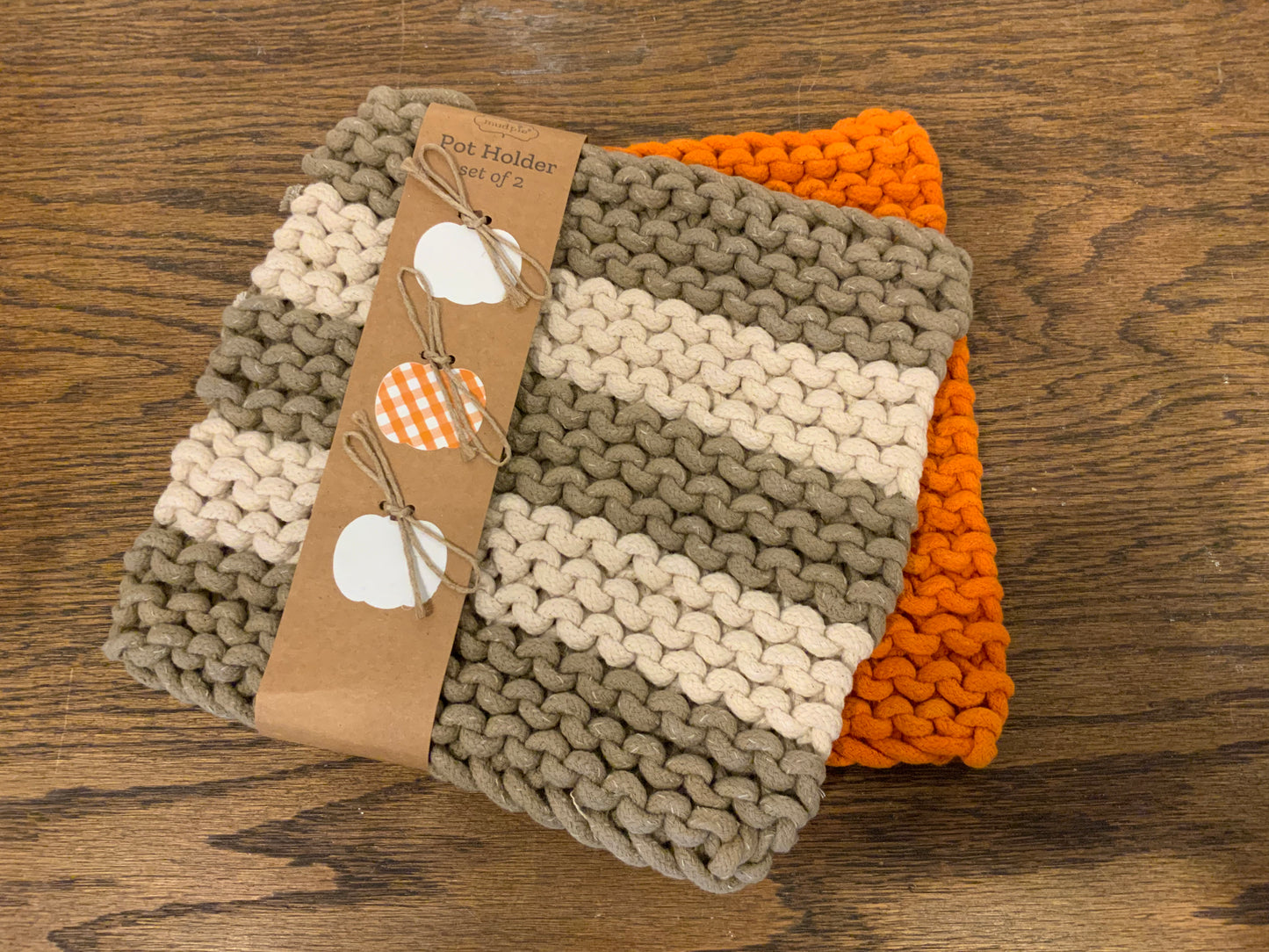 Taupe pot holder set