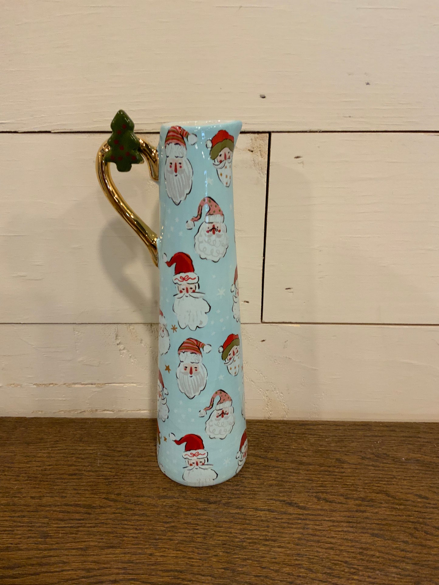 Santa bud vase