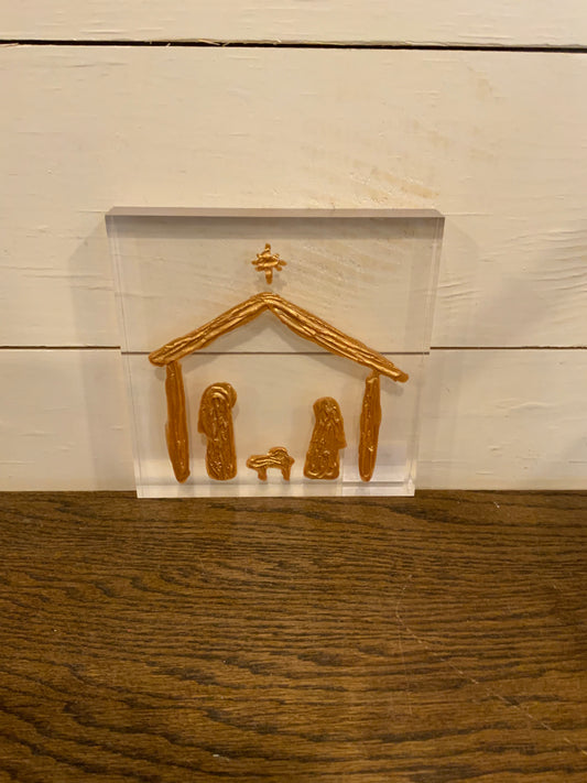 Nativity plaque