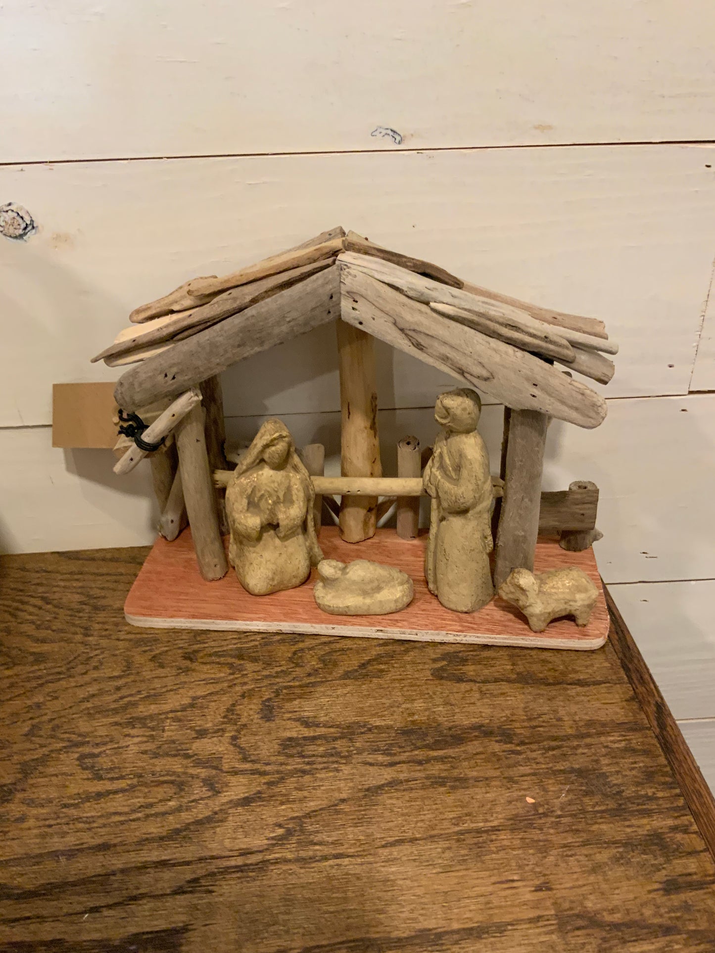 Driftwood nativity