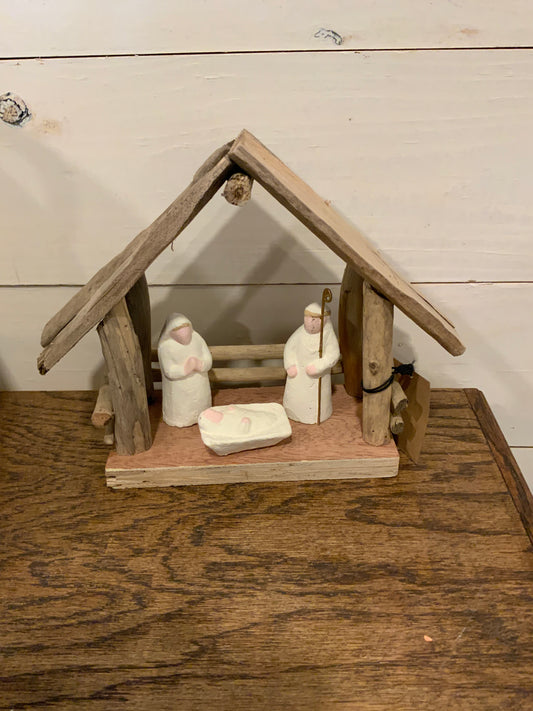 Paper mache nativity