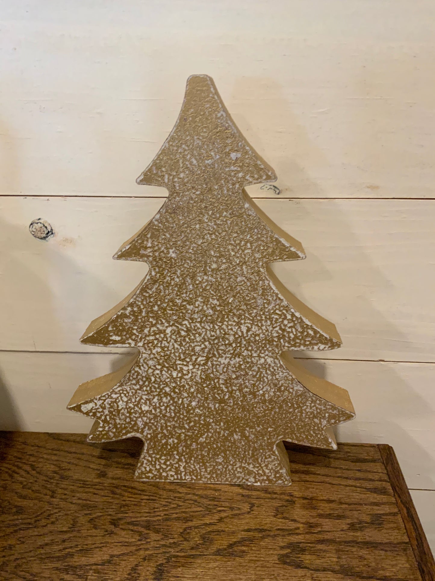 Gold distressed tree