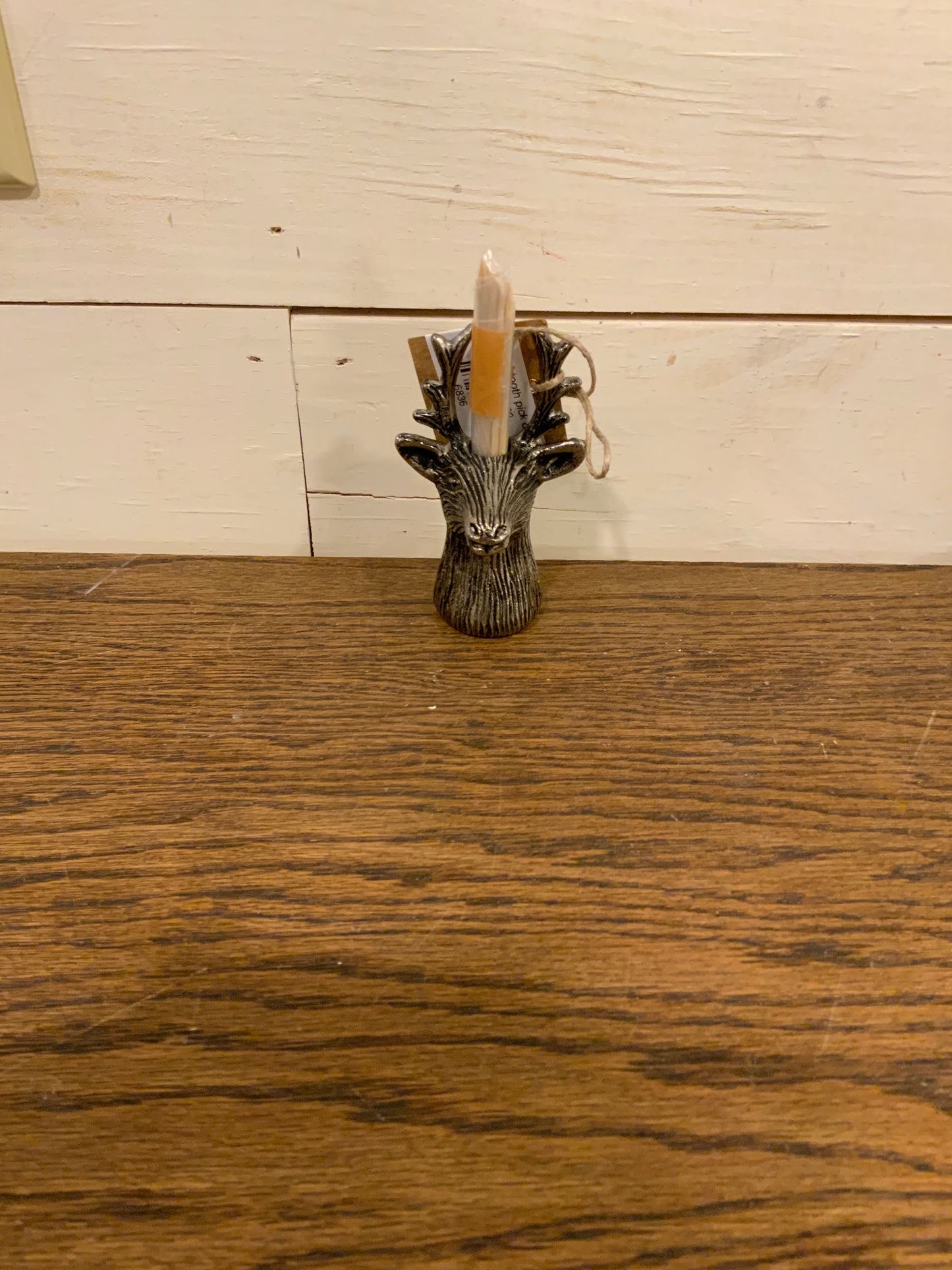 Deer head tooth pick caddy