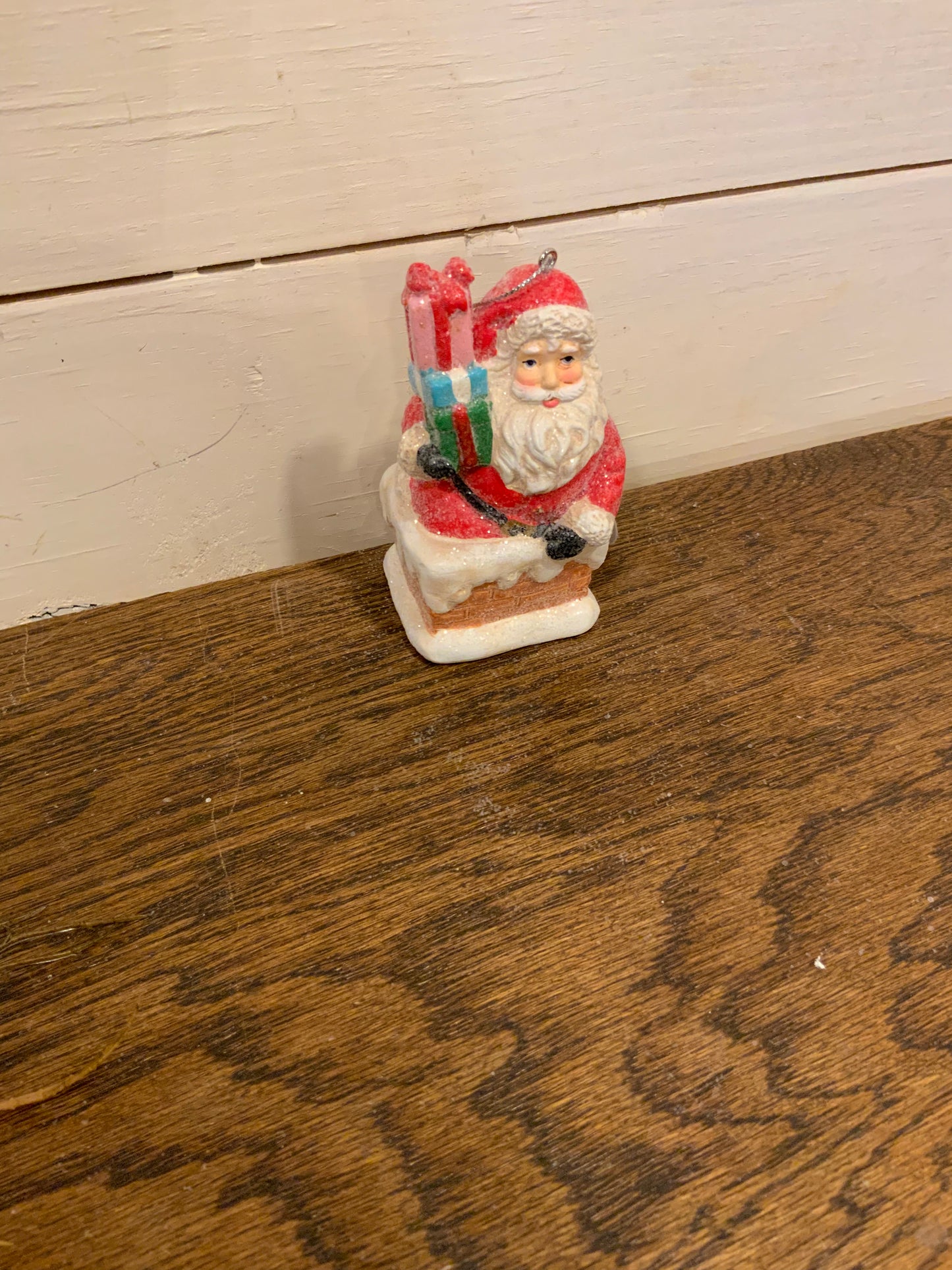 3.5” Santa/chimney ornament