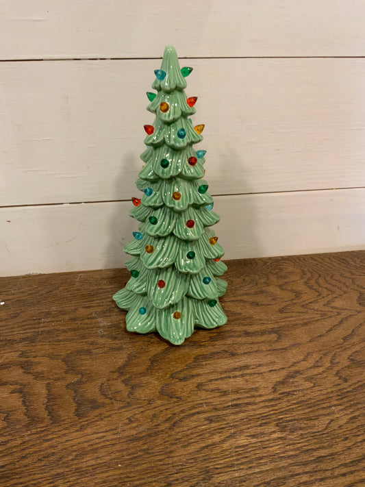 9.5” LED Retro porcelain trees