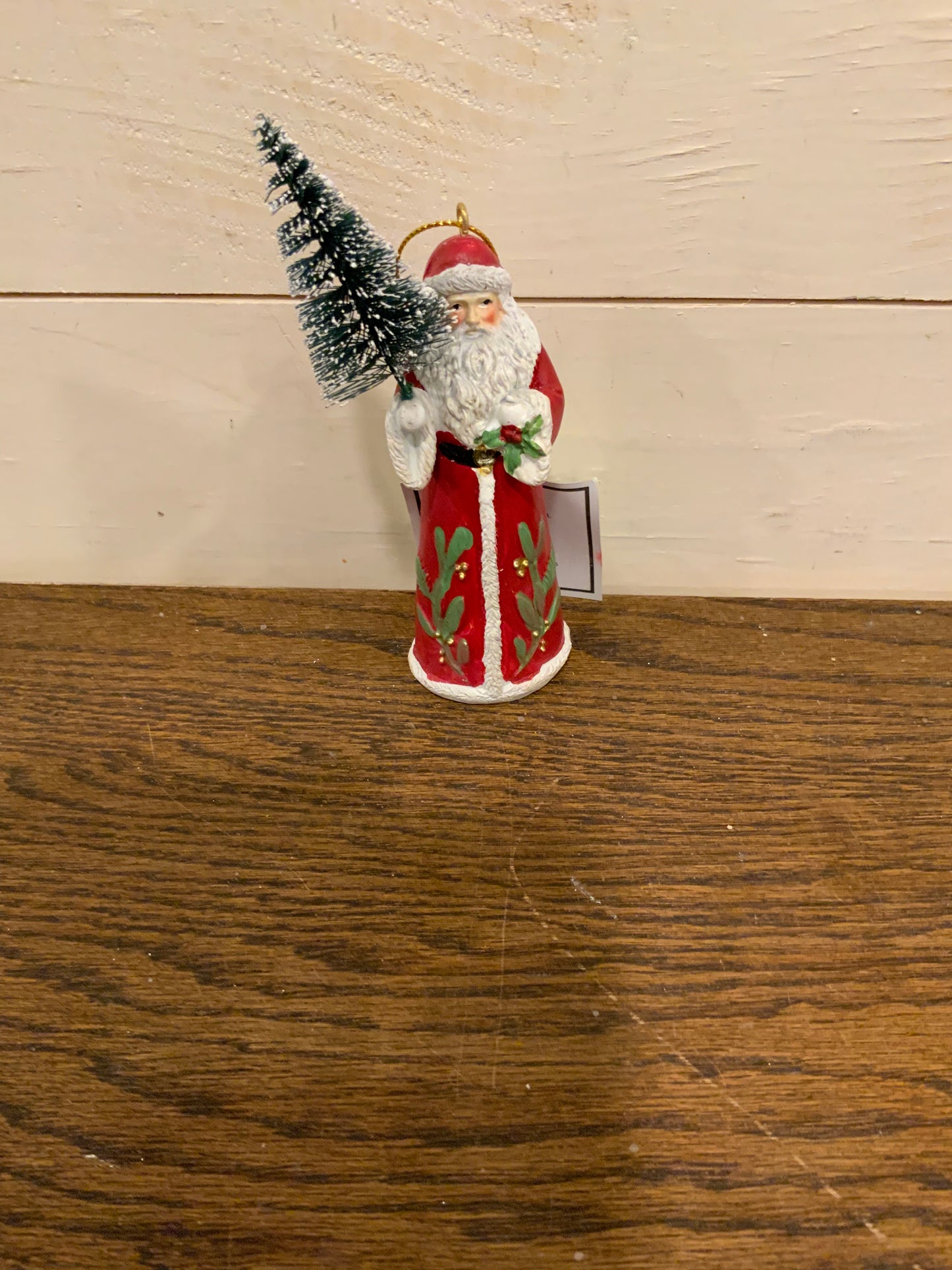 4.5” Santa ornaments