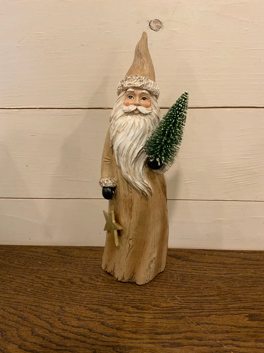 12” Resin Country Santa