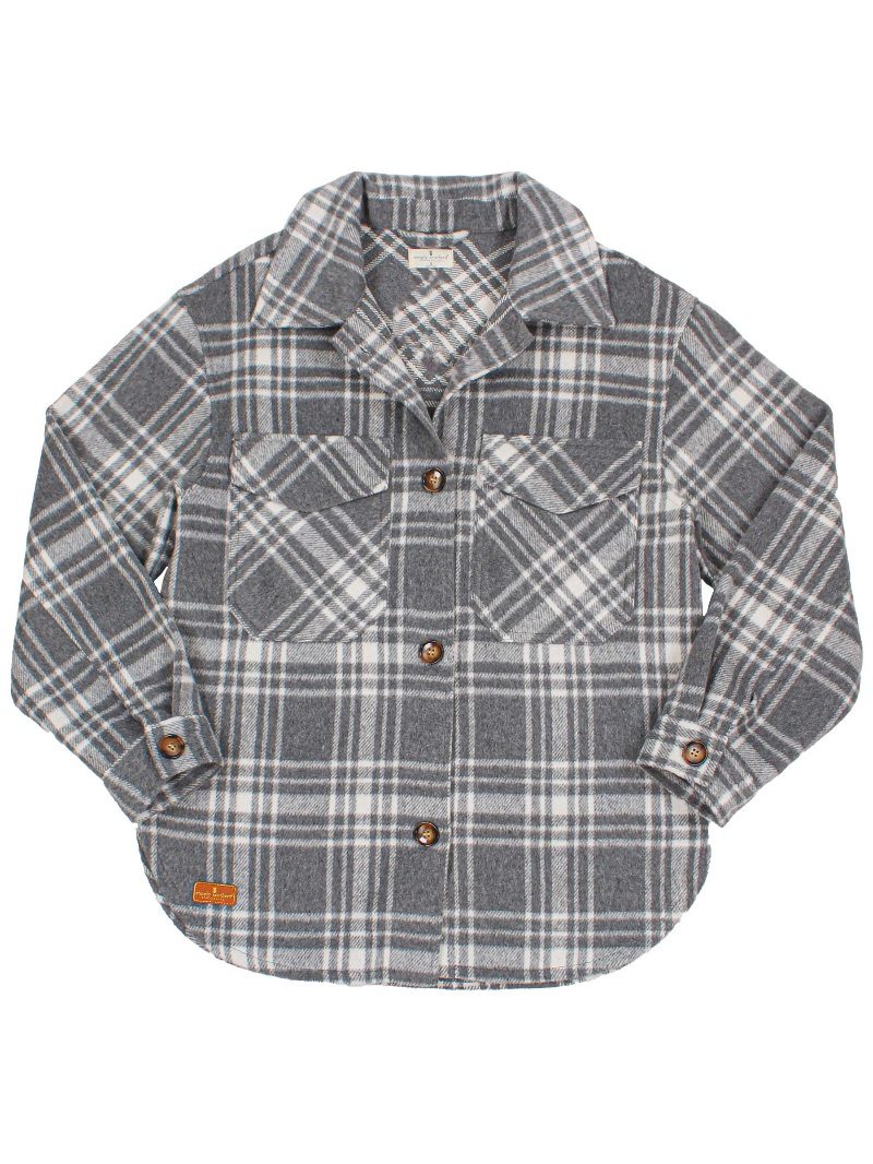 SS Gray Plaid Shacket